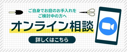 ご⾃⾝でお庭のお⼿⼊れをご検討中の⽅へ オンライン相談窓口