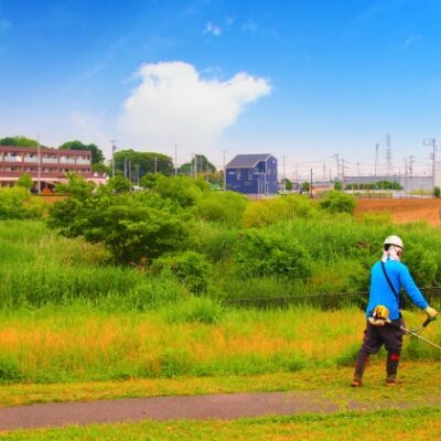 梅雨に入る前に草刈りを! (2)